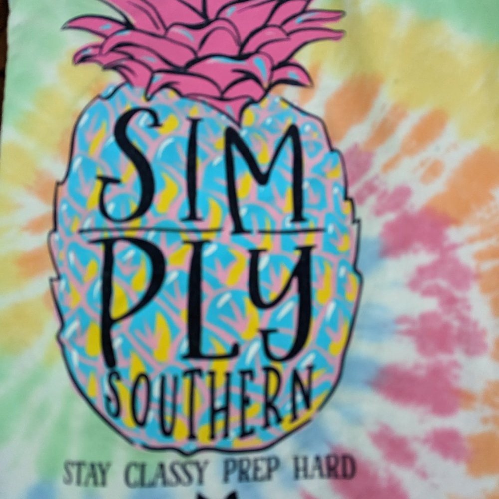 Simply Southern Long Sleeved Tie-Dye T-Shirt, size Small women's